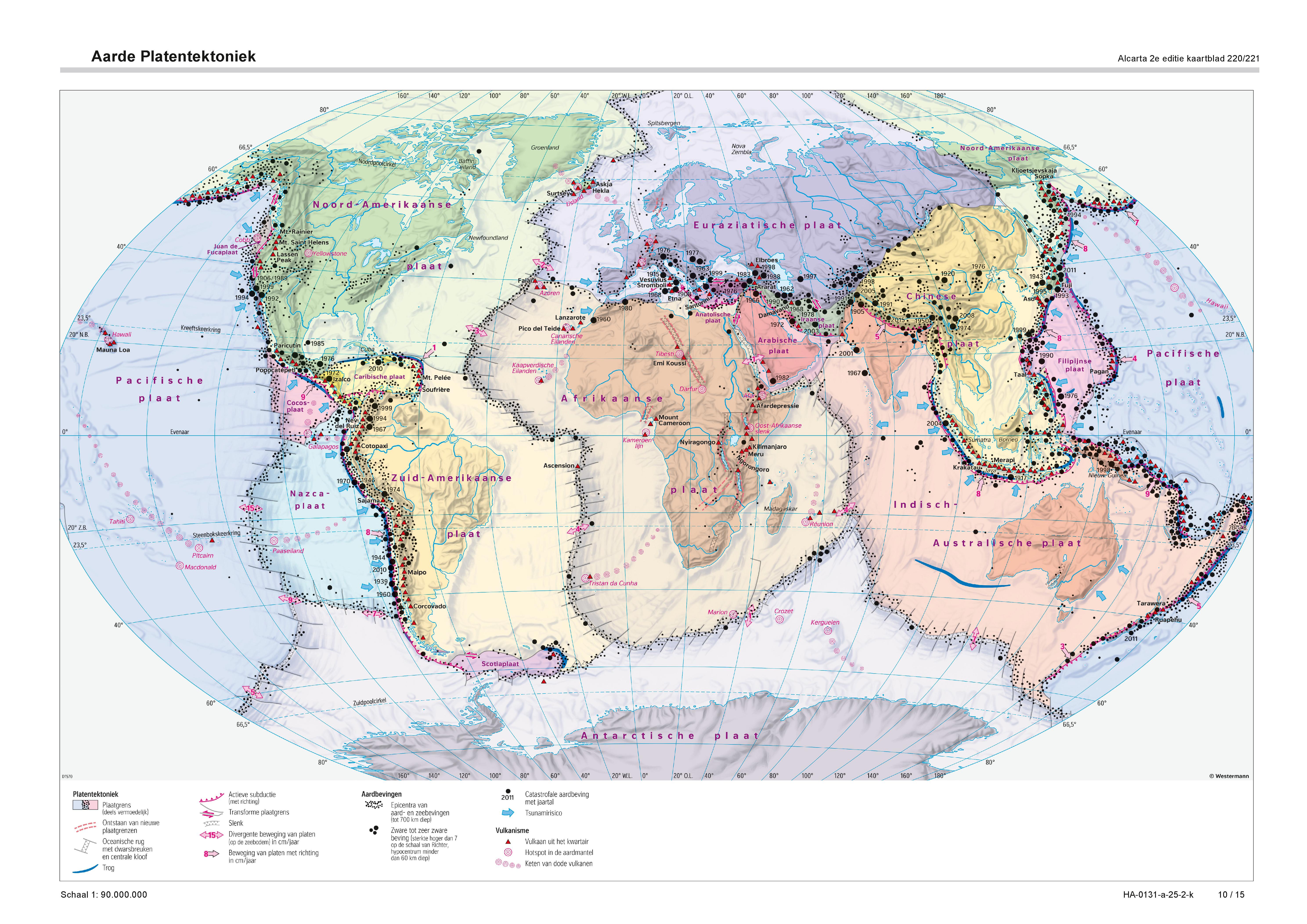 Aarde Platentektoniek