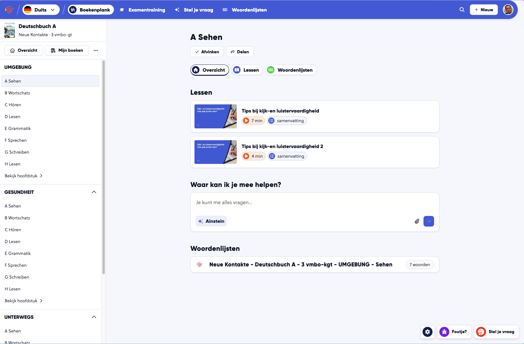 De vernieuwde paragraaf- en hoofdstukpagina