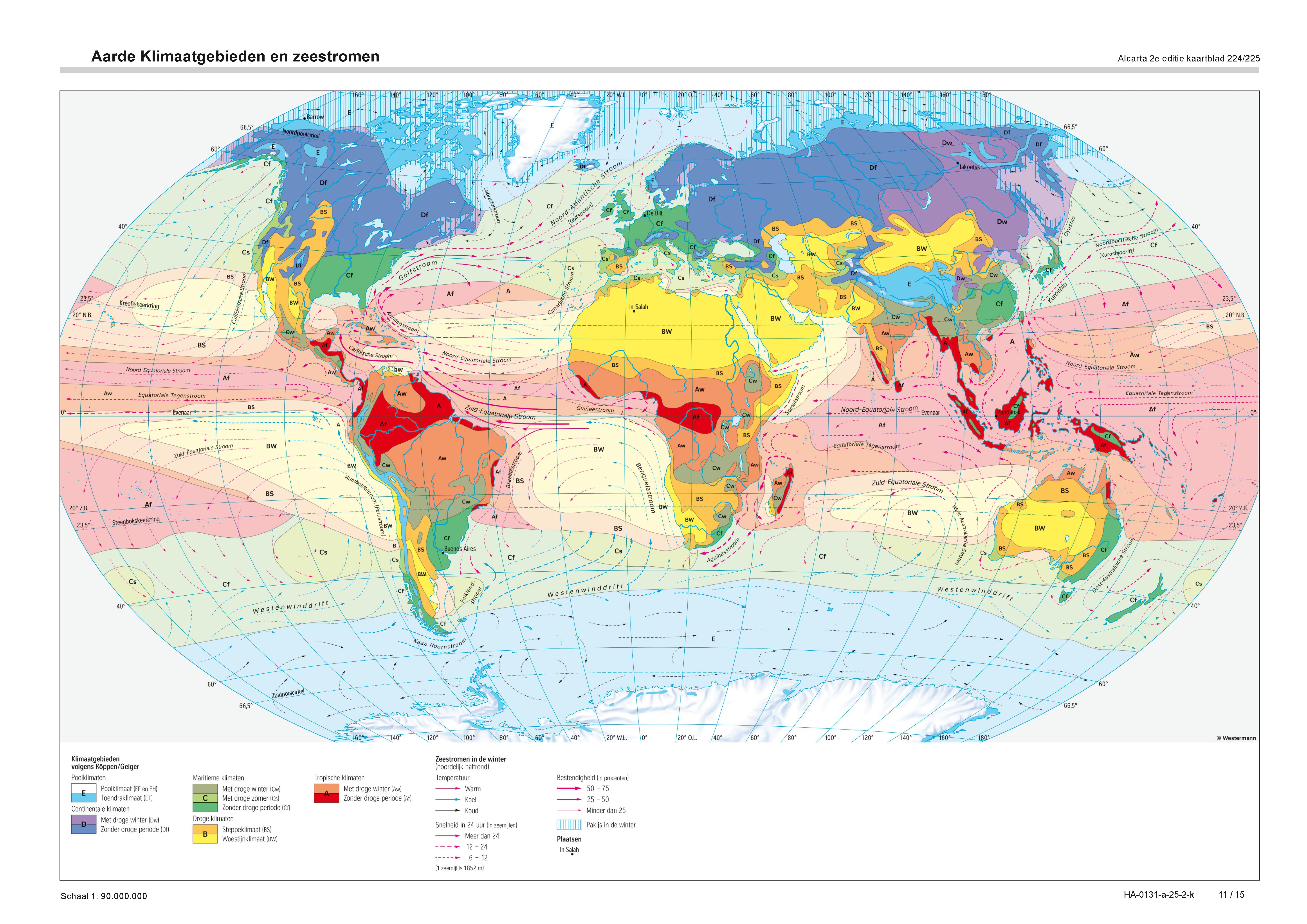 Aarde Klimaatgebieden en zeestromen