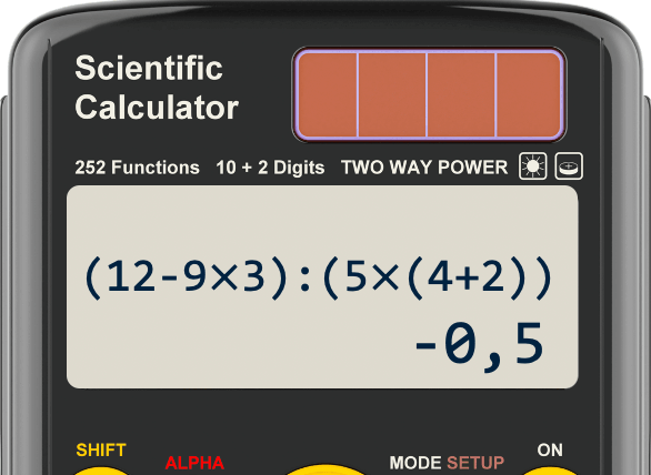 Figuur 3: Voorbeeld rekenmachine