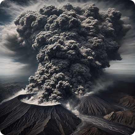 Rook: een mengsel van een vaste stof in gas.