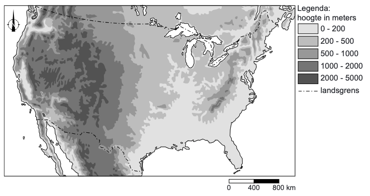 Verenigde Staten, reliëf