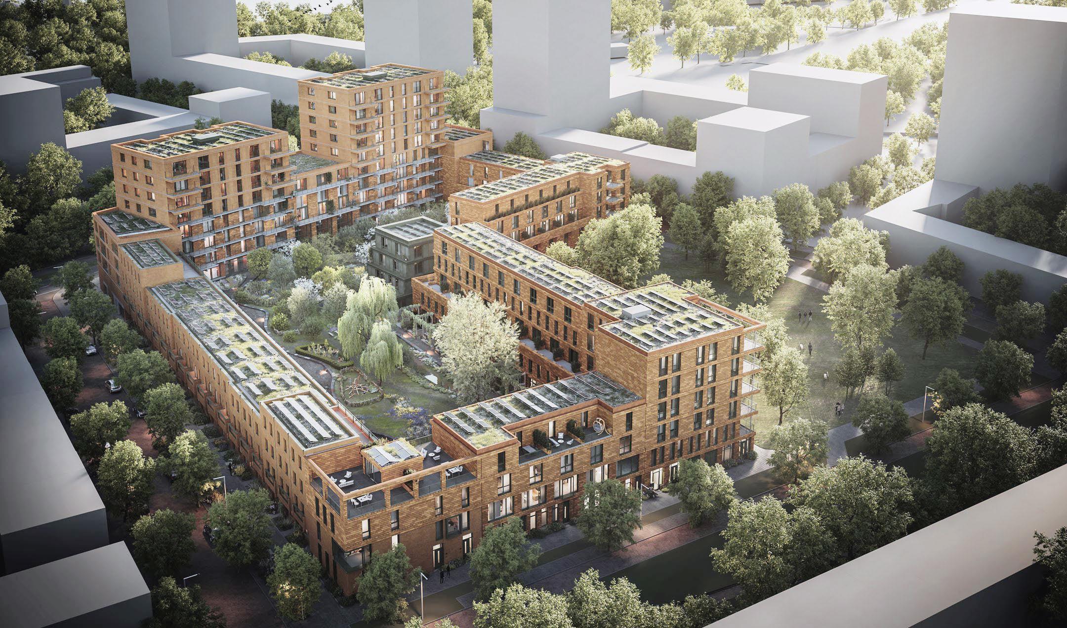 Artist's impression nieuwbouw in de Afrikaanderwijk