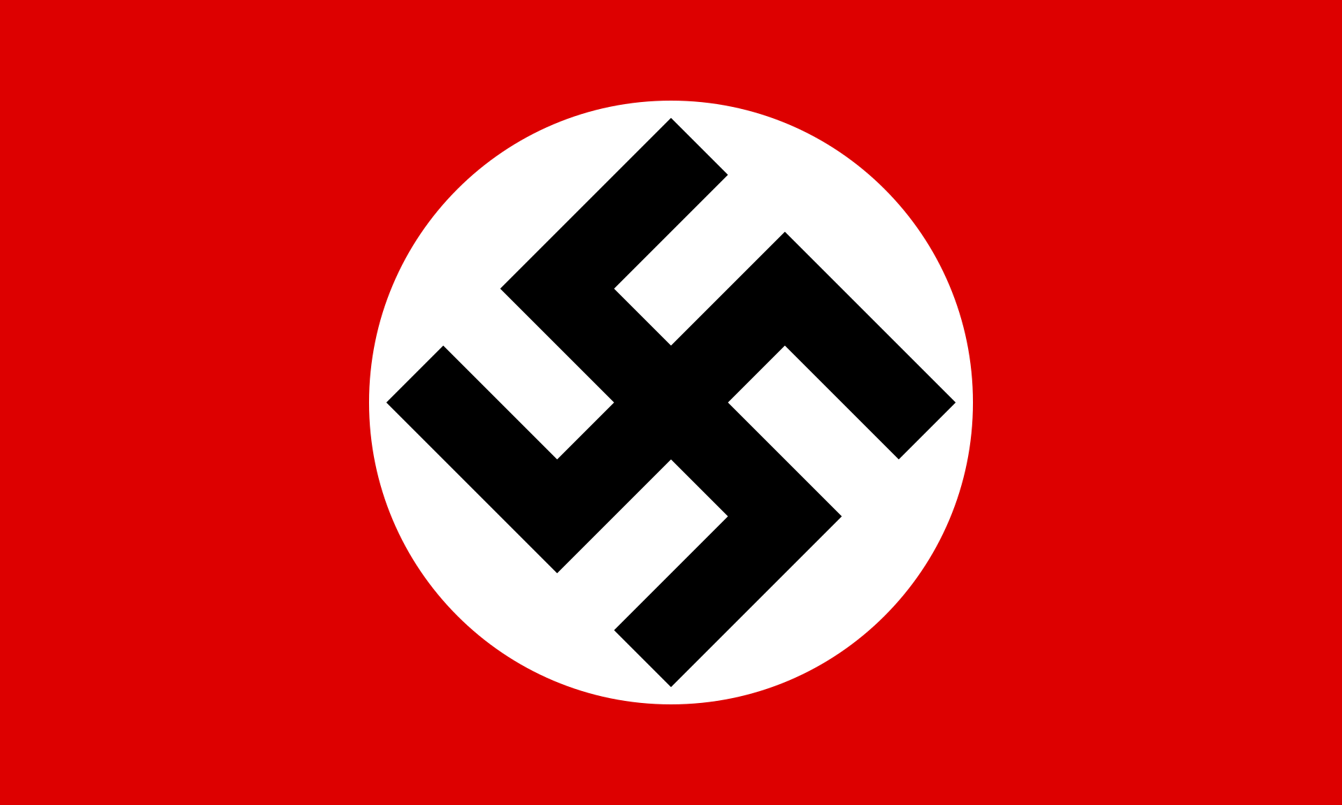 De vlag van de Duitse nazipartij (NSDAP), waarmee de Nederlandse NSB ideologisch verwant was, https://commons.wikimedia.org/wiki/File:Flag_of_the_NSDAP_(1920%E2%80%931945).svg