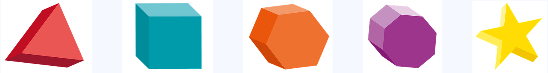 Figuur 1: Voorbeeld verschillende prisma's