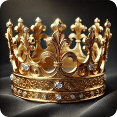 De gouden kroon van de koning.