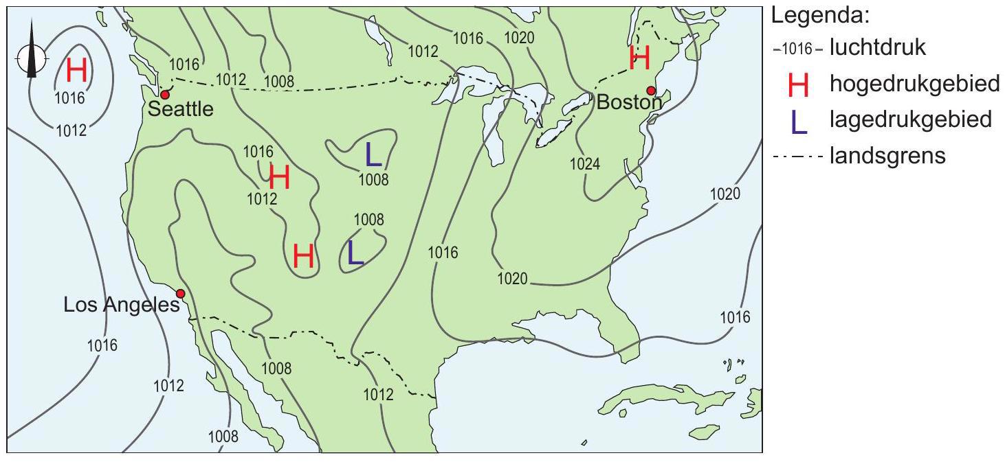 Weerkaart Verenigde Staten, 17 september 2022