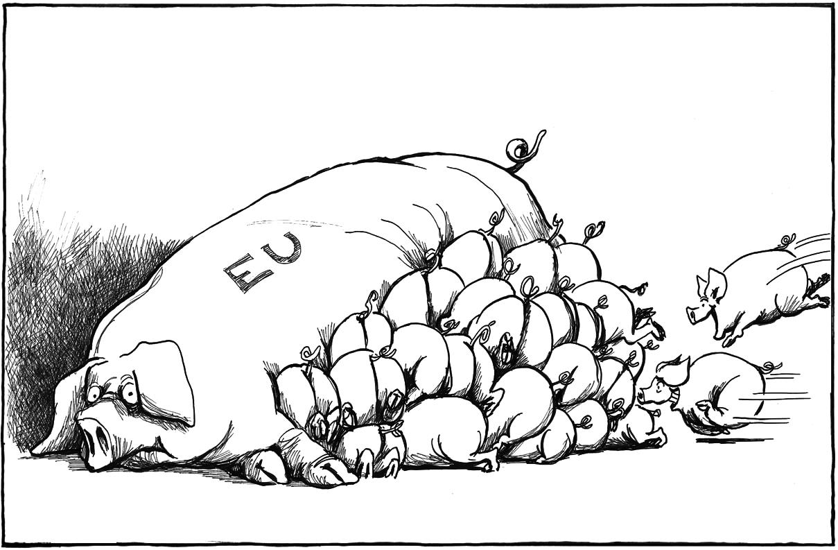 Een politieke prent over de Europese Unie (2007)