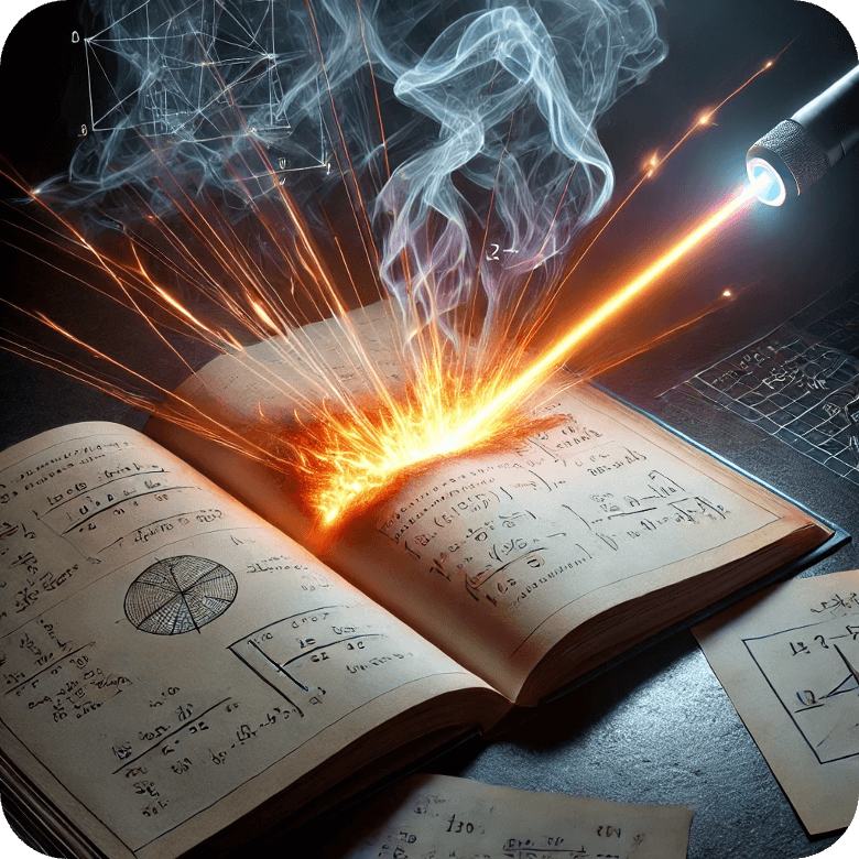 Als je taakgericht werkt dan focus je meer energie op 1 ding en dat kan je vergelijken met deze laserstraal die krachtiger wordt doordat die meer focust op 1 ding.