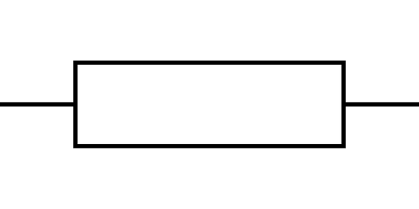 Symbool voor een weerstand