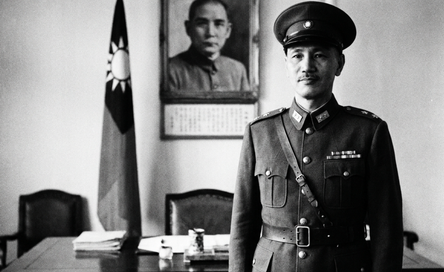Chiang Kai-shek, ook wel 'generalissimo' Chiang
