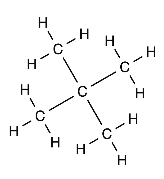 Een vertakte koolwaterstof.