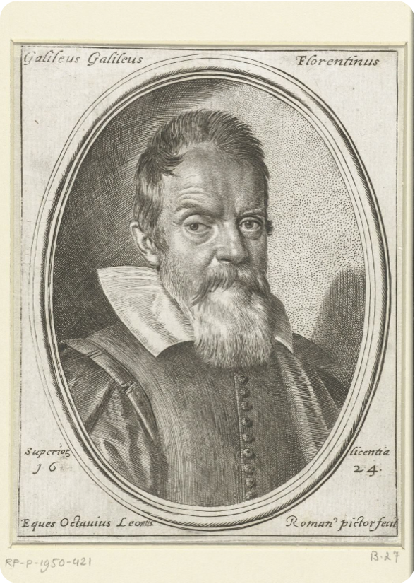 Portret van Galileo Galilei
