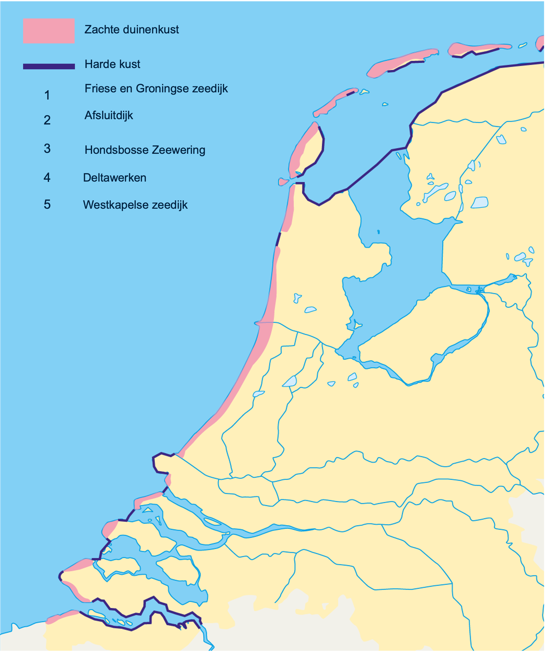 Zachte kusten & harde kusten