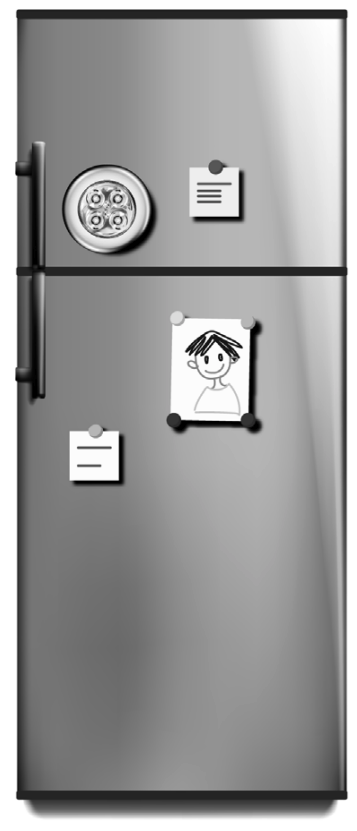 koelkastdeur met lamp