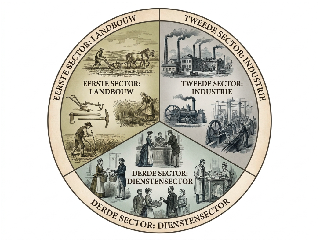 Sectoren economie in de postindustriële samenleving