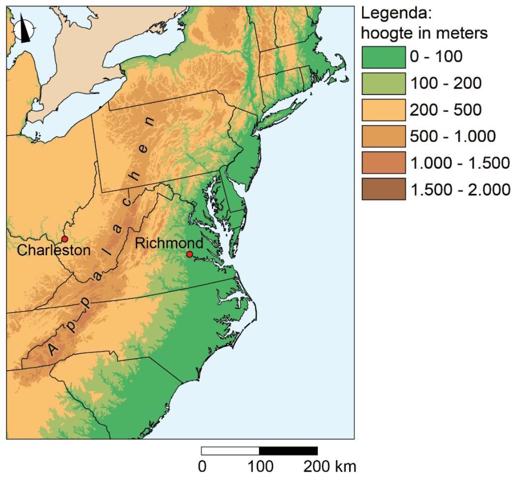 Deel van de oostkust van de Verenigde Staten