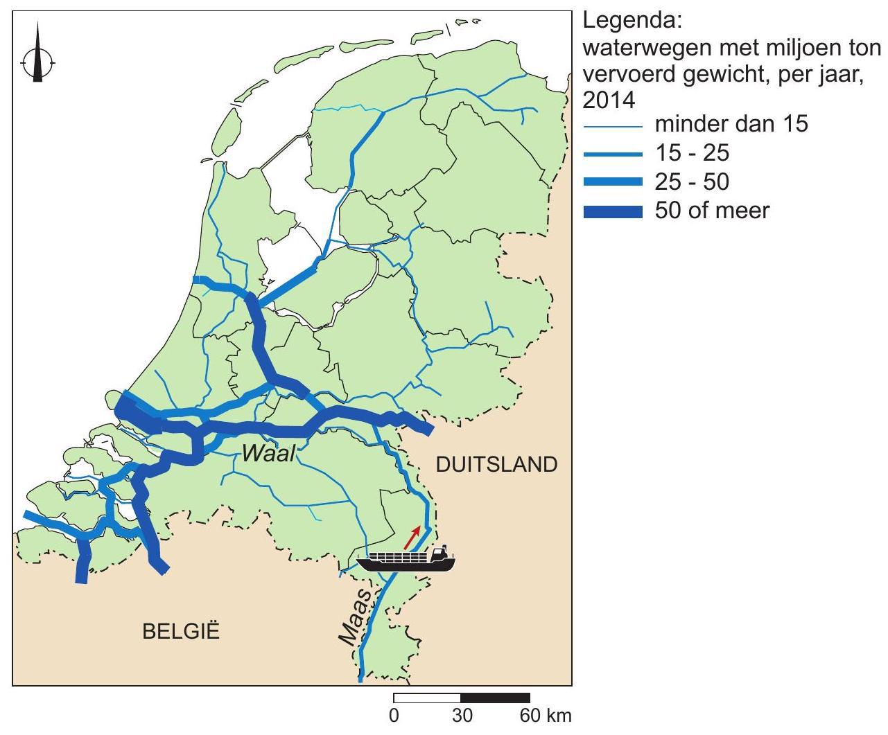 Vervoer van goederen via waterwegen