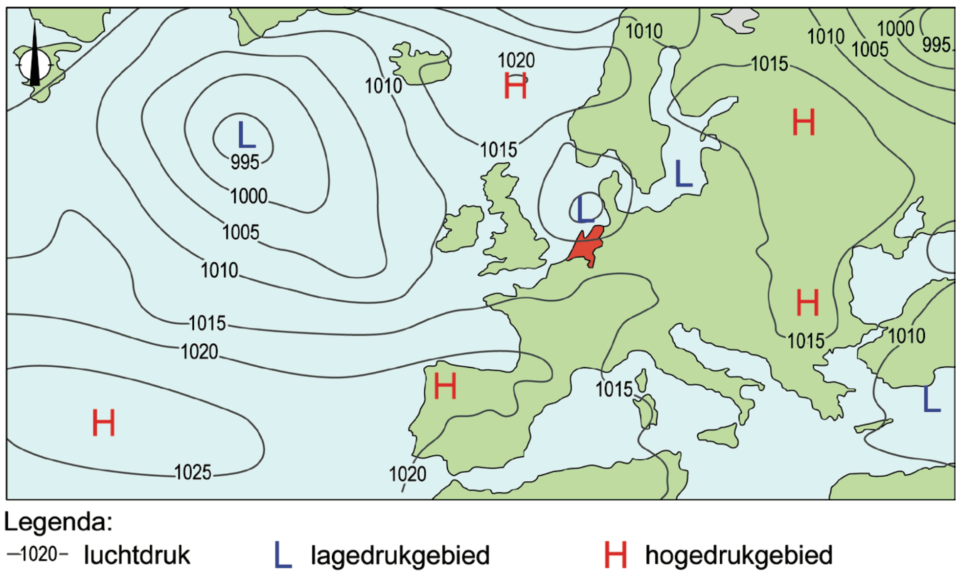 Weerkaart van Europa, 7 juni 2022