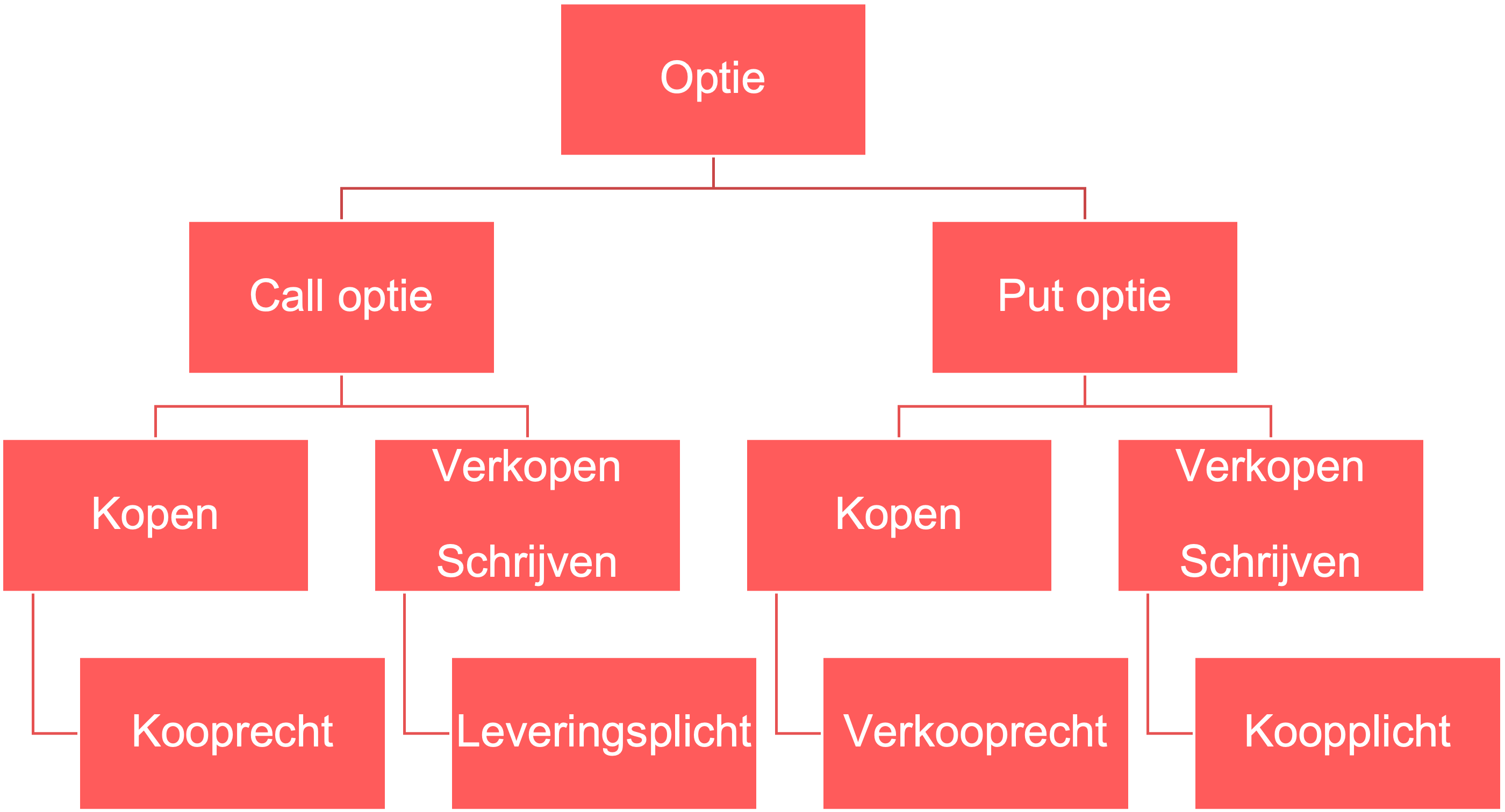 Een overzicht van de verschillende mogelijkheden van opties