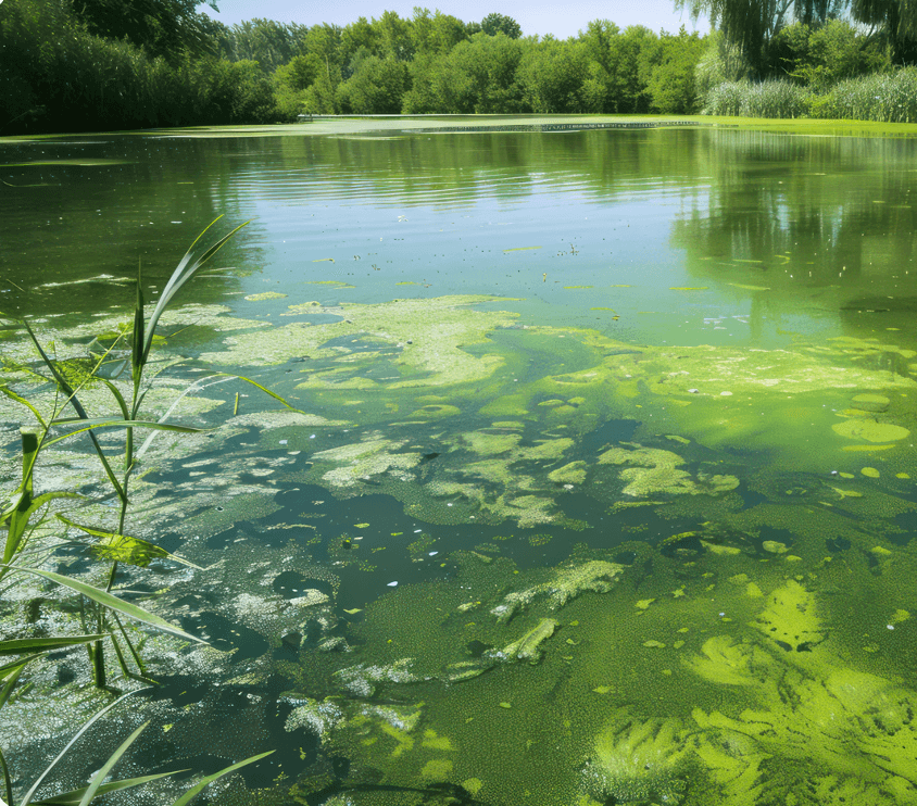 Figuur 1: algenbloei