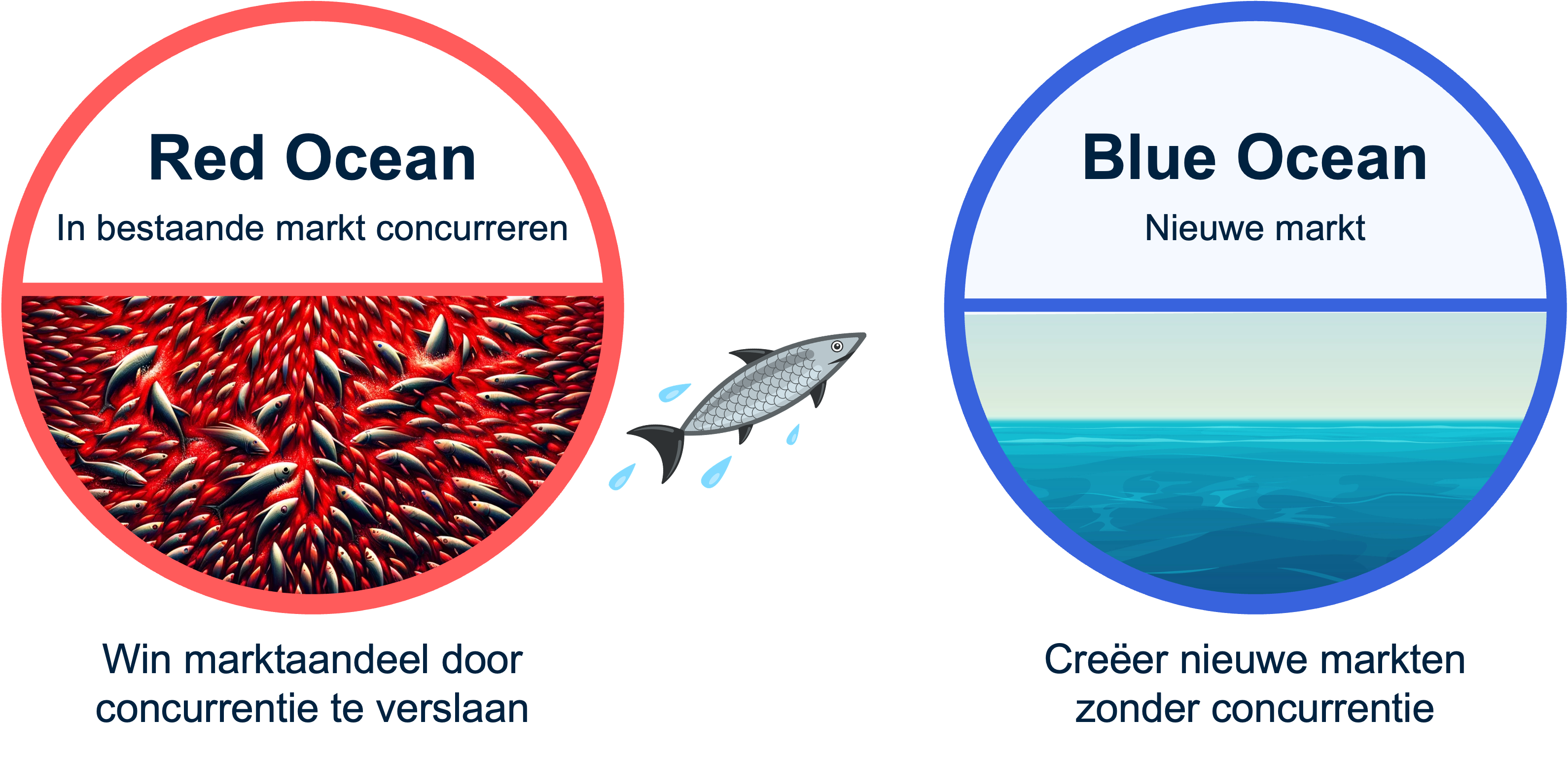 De Red Ocean en Blue Ocean strategie