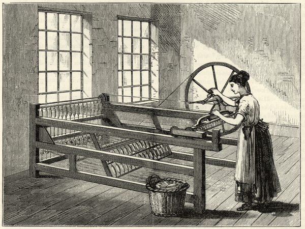 Spinning Jenny, Industriële Revolutie, ambacht, fabrieken, machines 