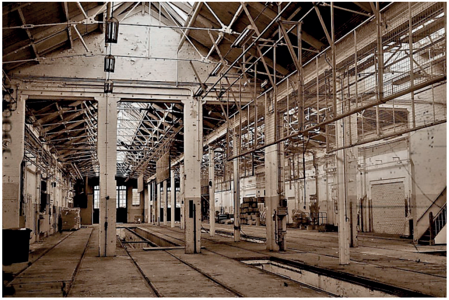 Tramremise De Hallen vóór de transformatie