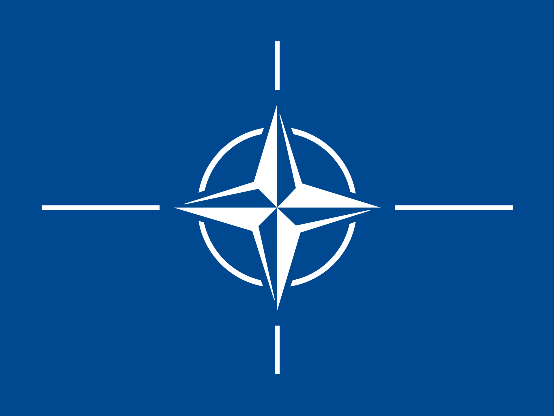 Vlag van de NAVO, https://commons.wikimedia.org/wiki/File:Flag_of_NATO.svg