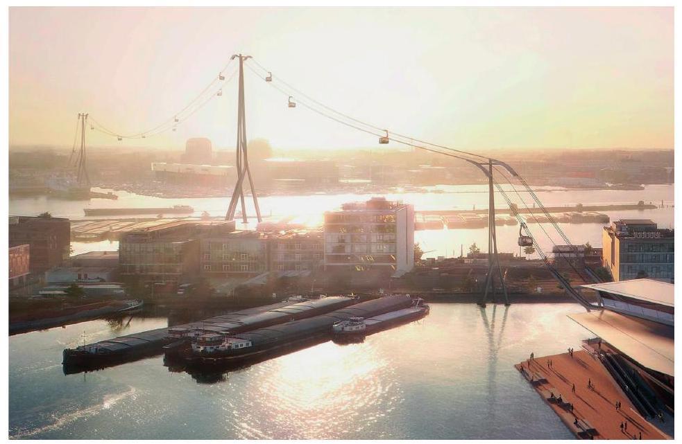 Model van de kabelbaan