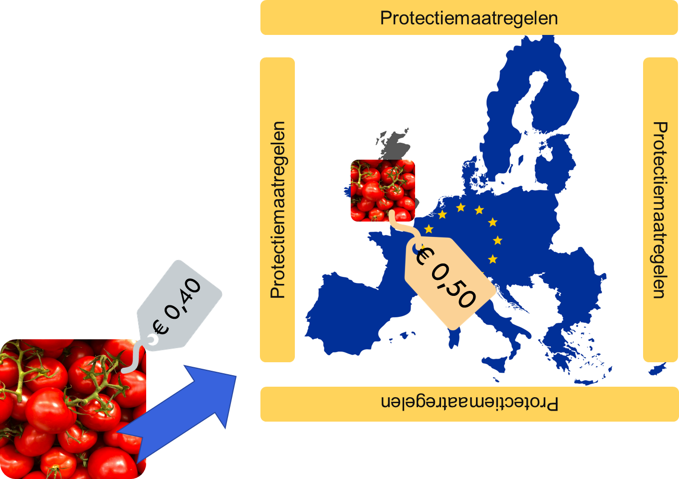 Afbeelding 2: protectiemaatregelen om de EU te beschermen tegen concurrenten van buitenaf. 