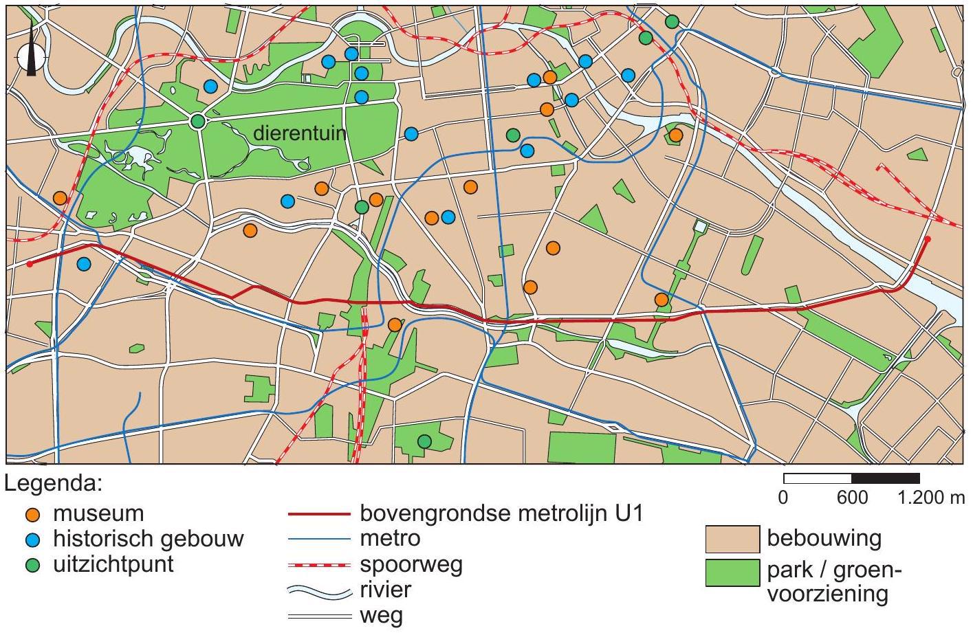 Deel van het centrum van Berlijn
