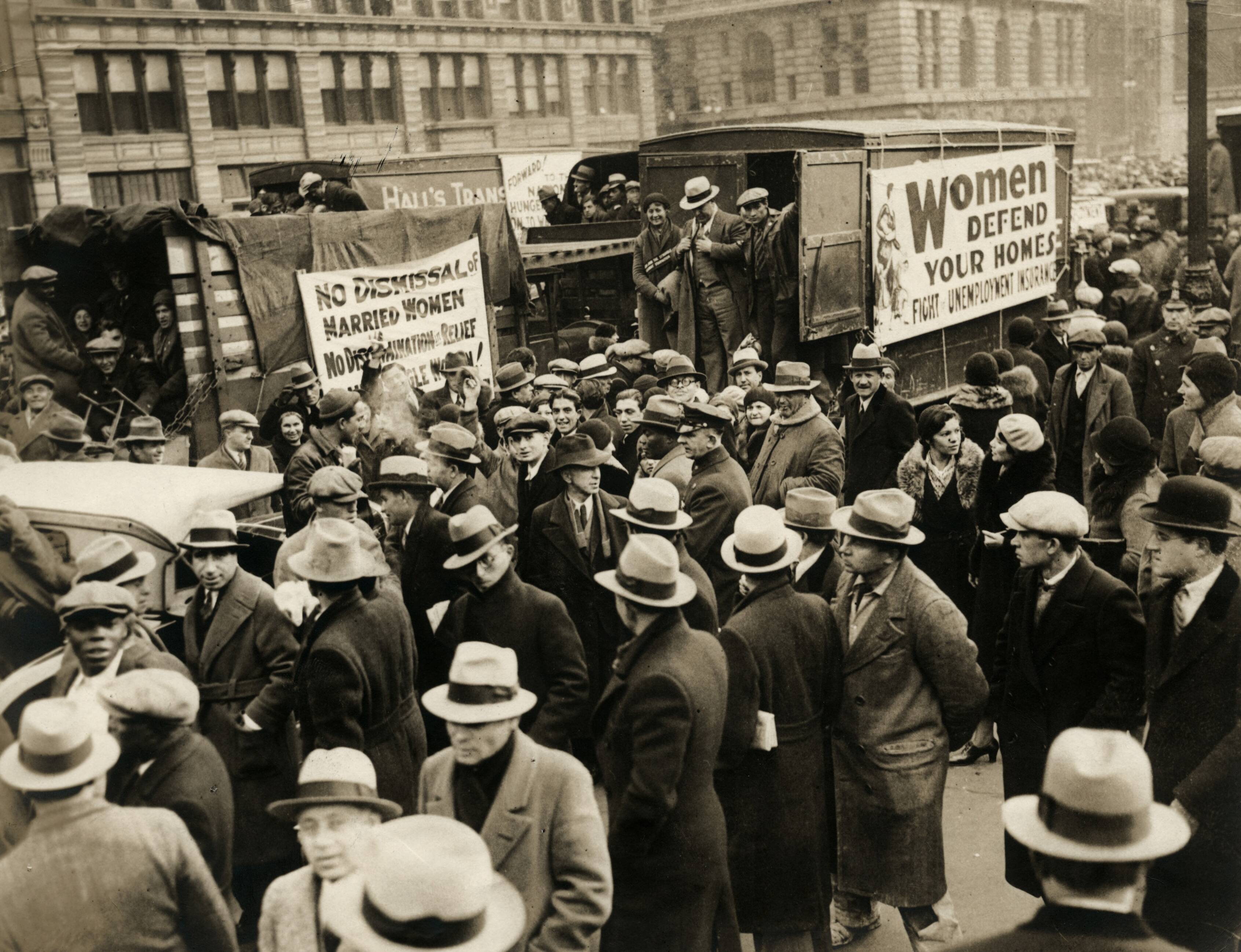 Hongermars naar Washington vanwege werkloosheid na de beurskrach.