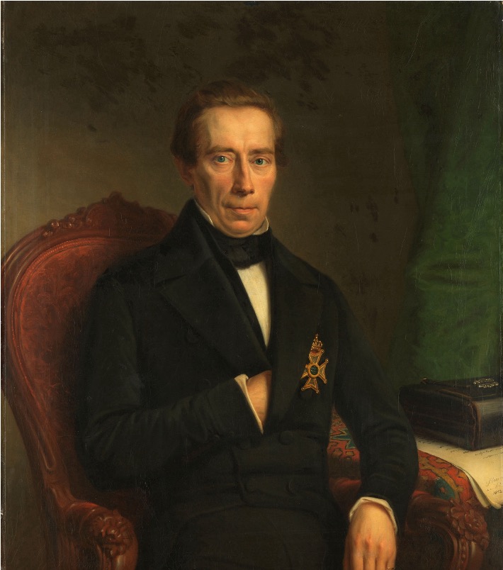 Johan Rudolf Thorbecke, de liberale politicus die de grondwetsherziening van 1848 leidde.