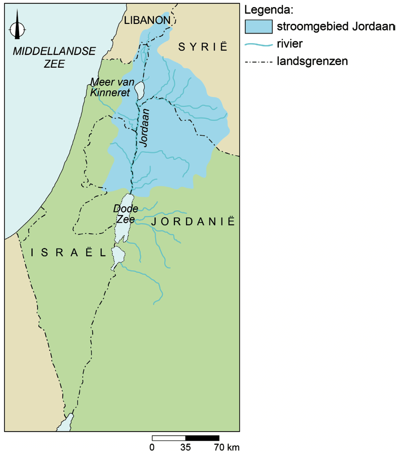 Stroomgebied van de rivier de Jordaan