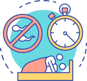 Afbeelding die coitus interruptus illustreert