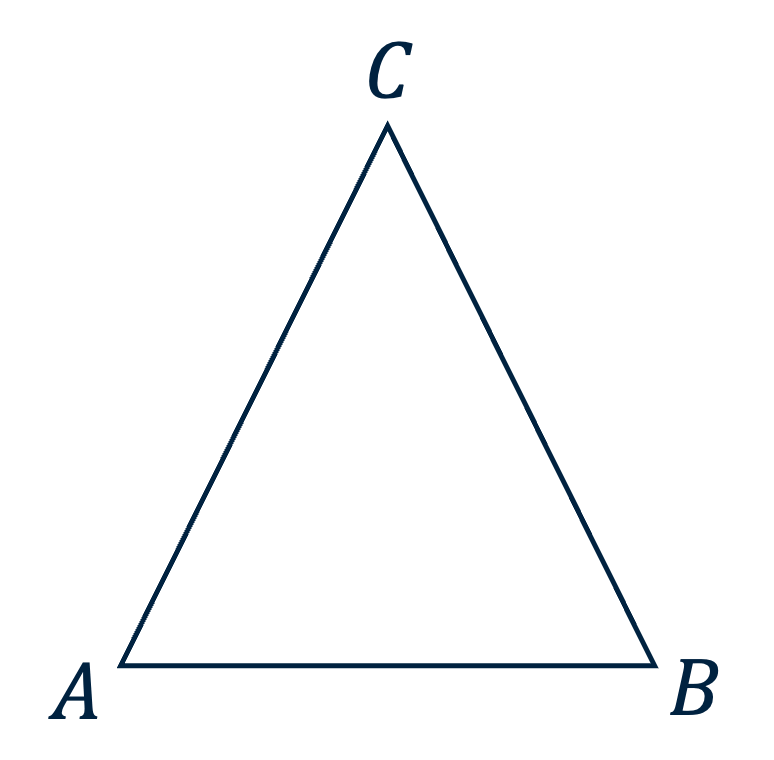 Een voorbeeld van een driehoek