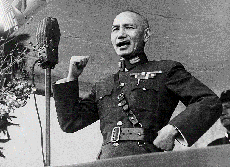 Chiang Kai-shek, ook wel 'generalissimo' Chiang
